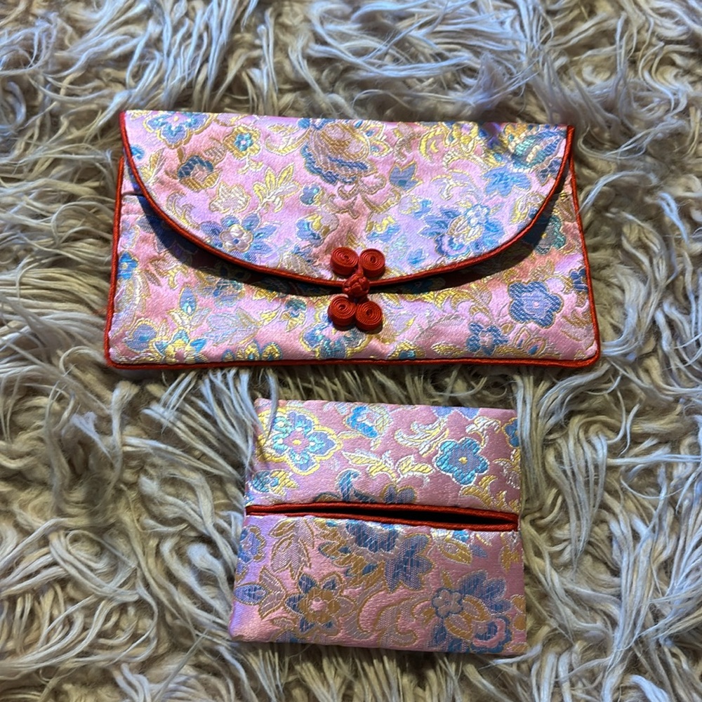 NWOT Oriental/Asian-Inspired Jewelry/Cosmetic Pouches